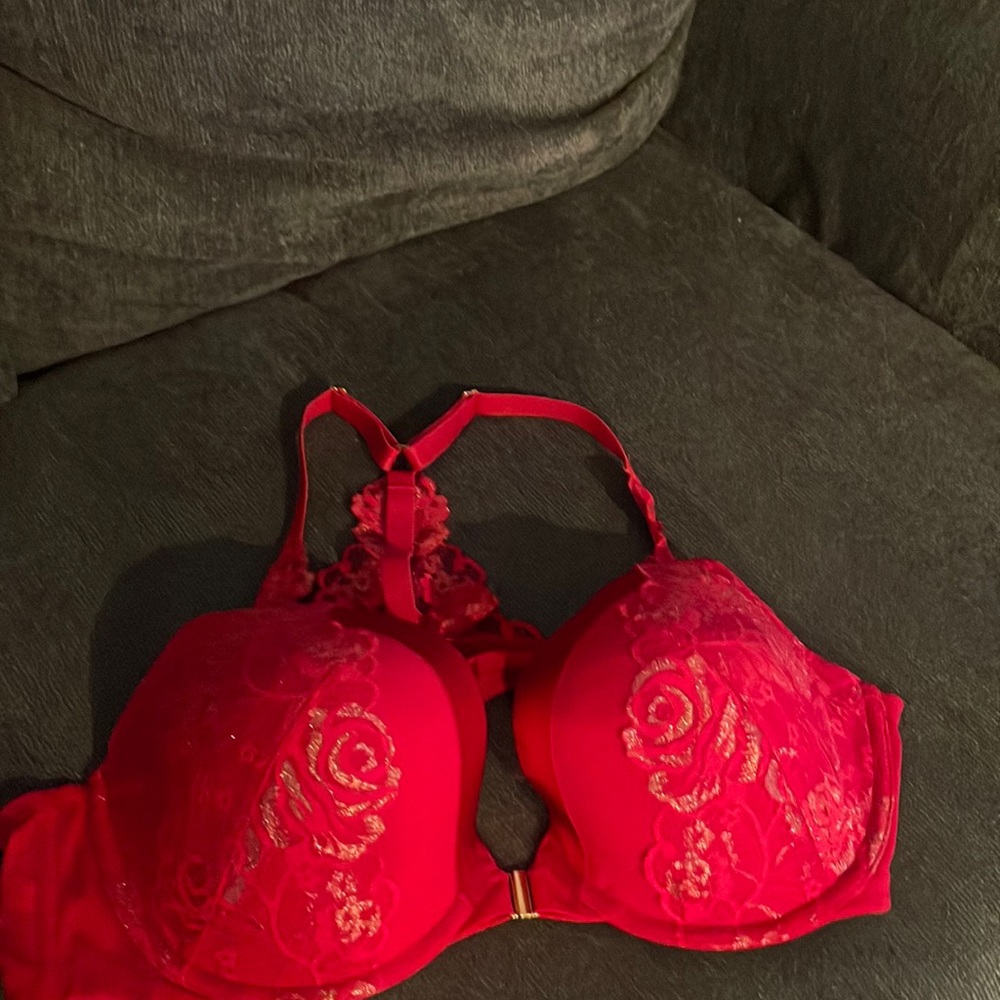 Cacique Red Lace Bra